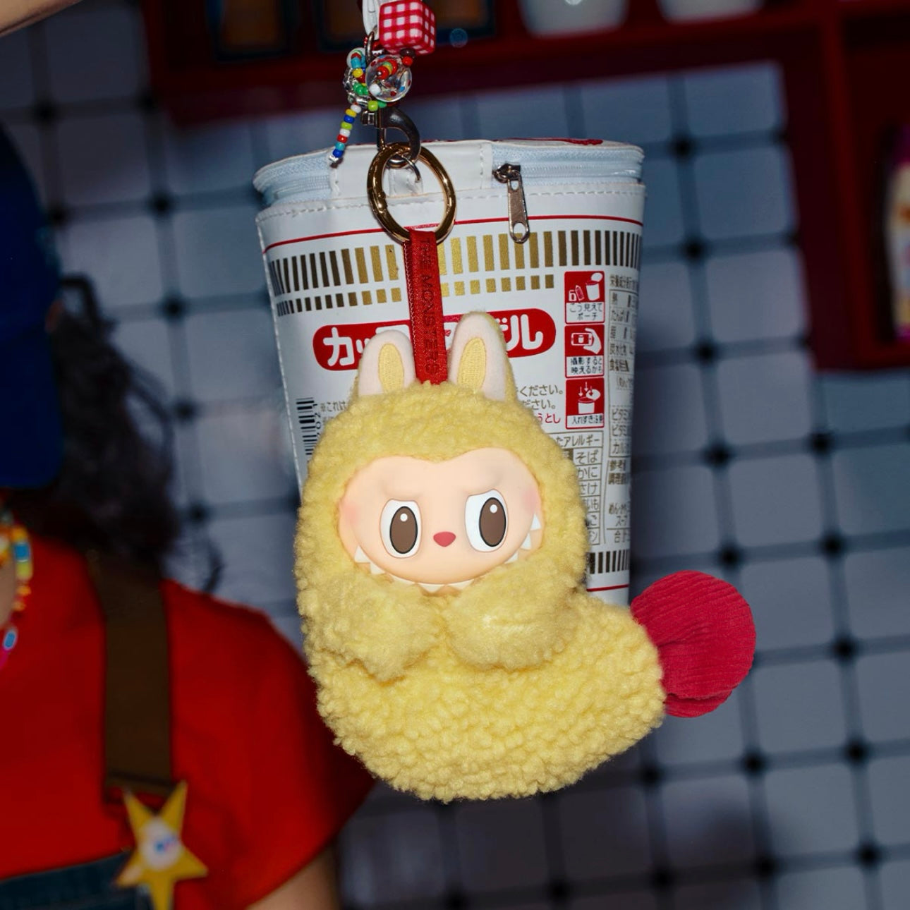 Pop Mart Wacky Mart Series Labubu Fried Shrimp Earphone Case