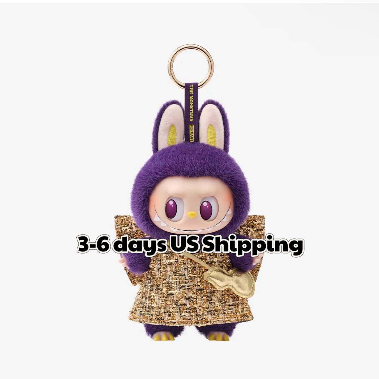 LABUBU × PRONOUNCE - WINGS OF FORTUNE Vinyl Plush Hanging Card Pop Mart