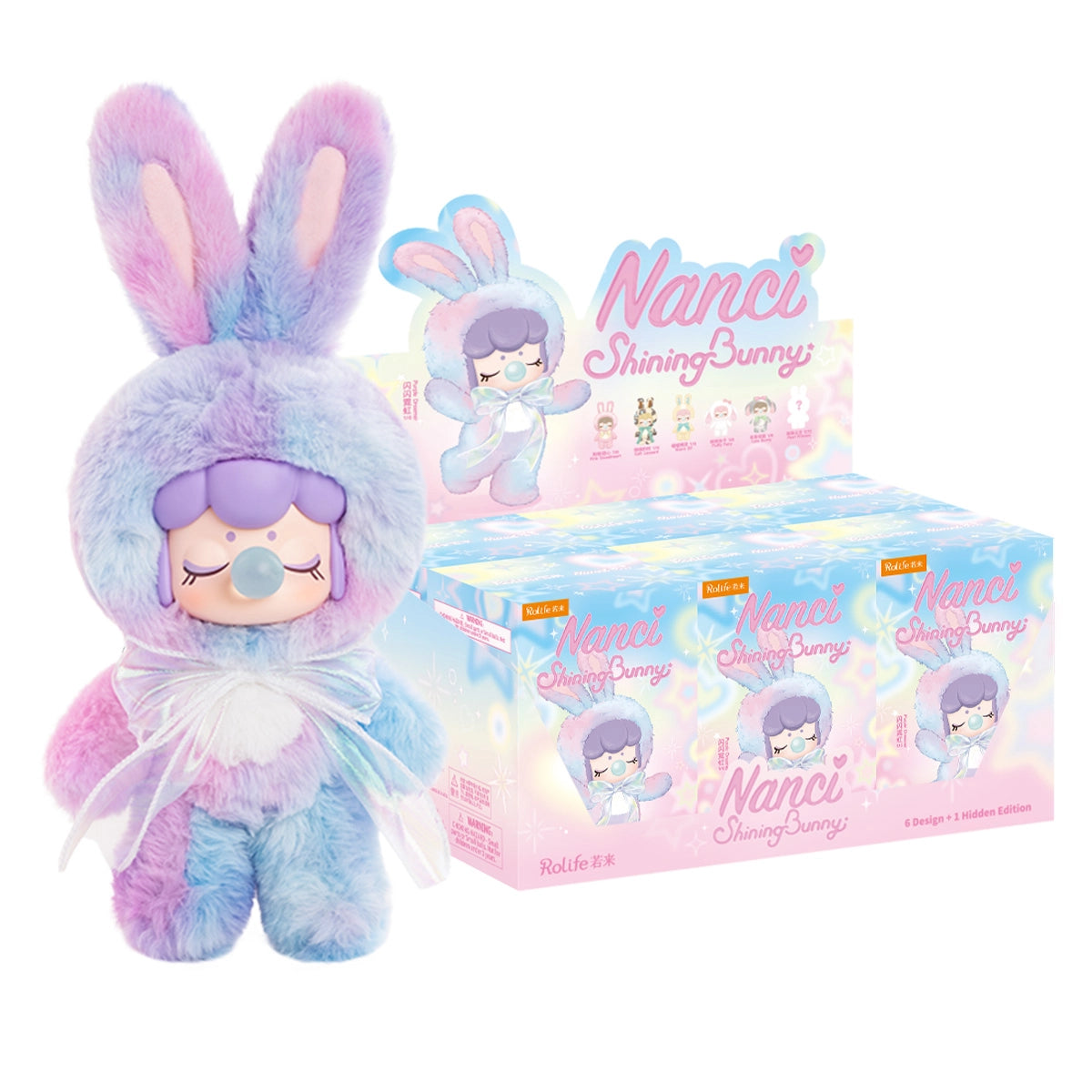 Nanci Shining Bunny 6デザイン + 隠しエディション Rolife Nanci's Shining Bunny Plush | Blind Box Collectible Toy