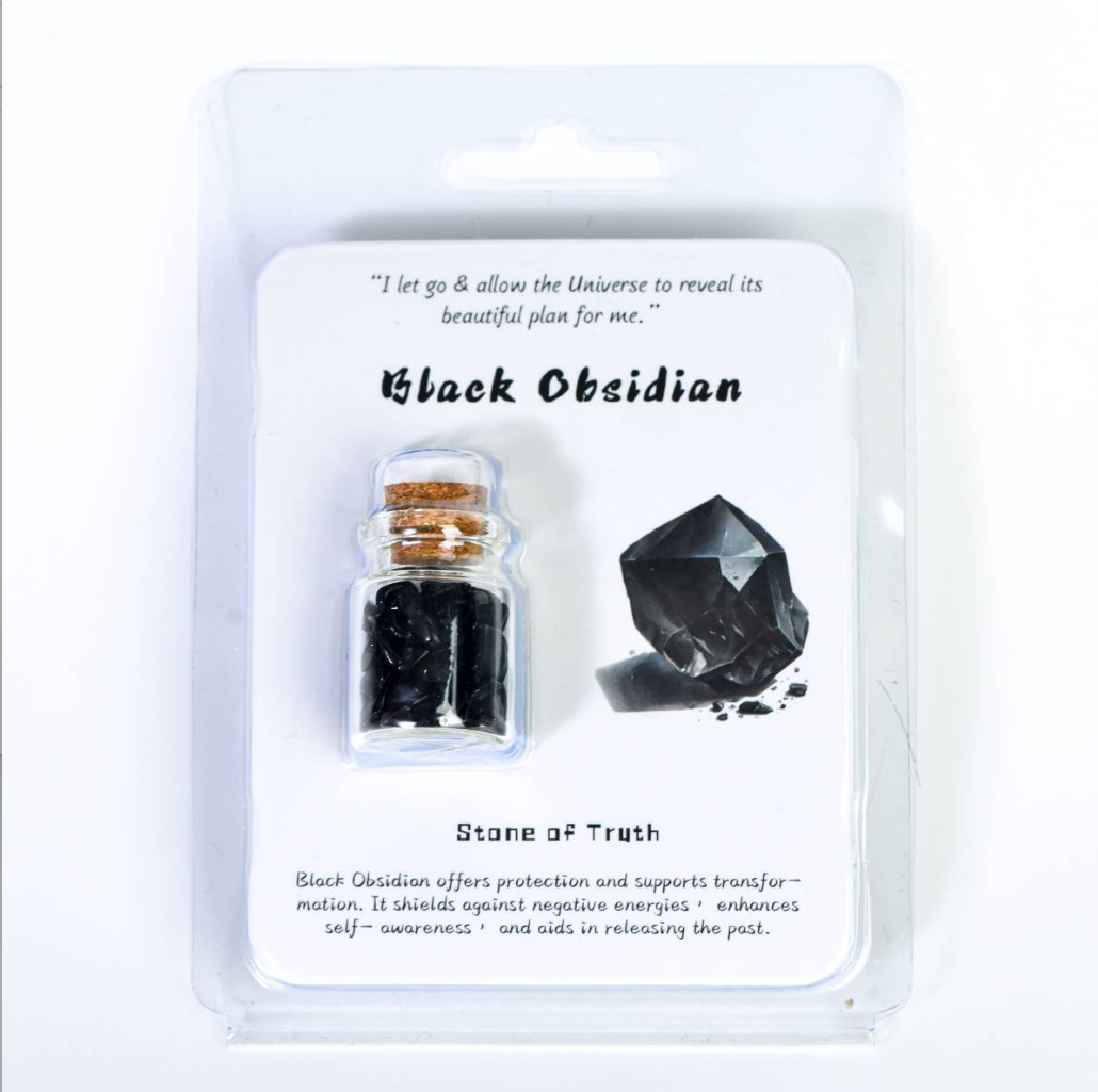 Portable Magical Crystal Wishing Bottle with cards - Dream And Brush Crystals
