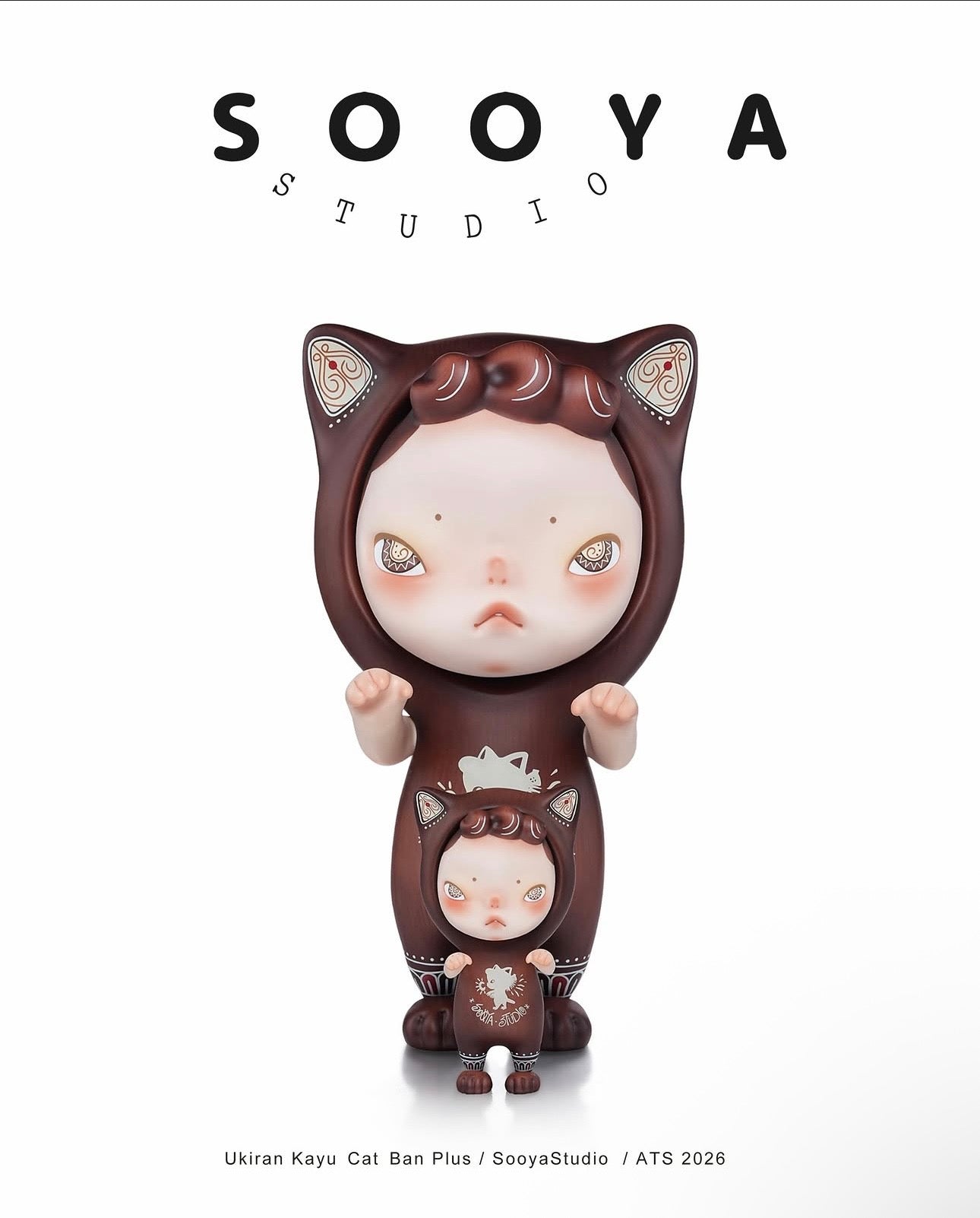 Sooya Ukiran Kayu Cat Ban (Small size)
