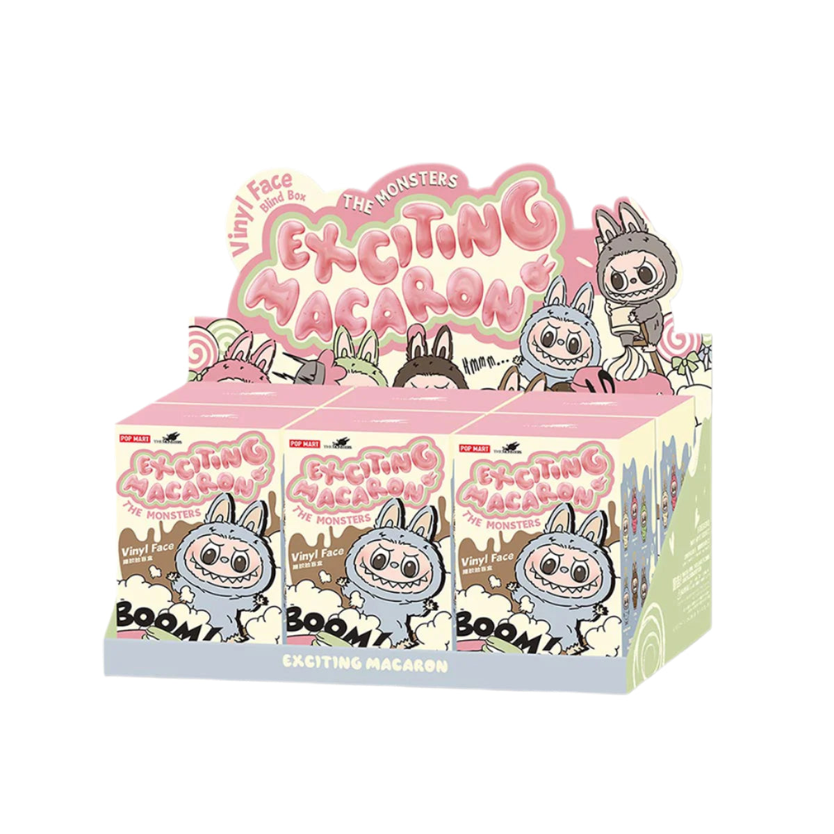 Pop Mart The Monsters Labubu Exciting Macaron Vinyl Plush Key Chain