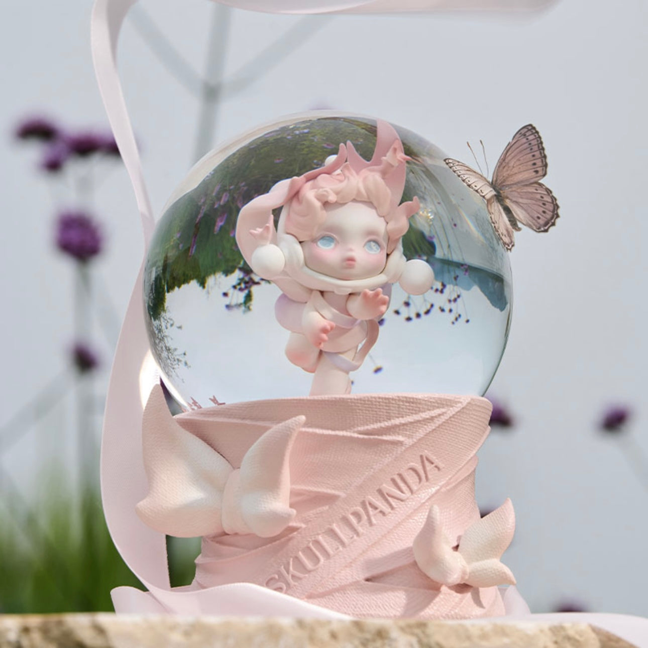 Pop Mart Skull Panda Music and Light Effect Snow Globe China limited