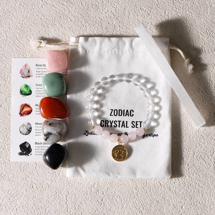 Zodiac Bracelet Gift Box - Dream And Brush Crystals