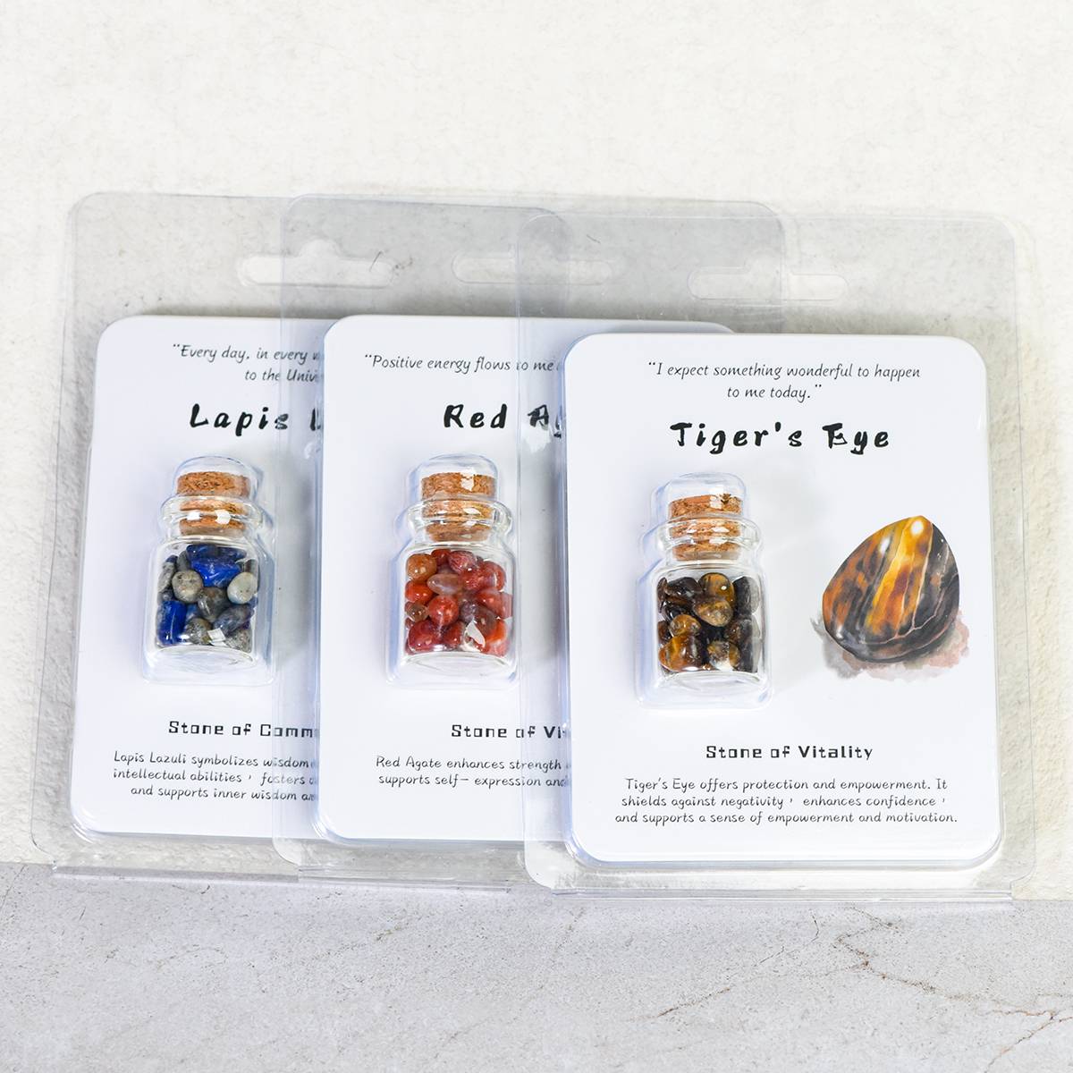 Portable Magical Crystal Wishing Bottle with cards - Dream And Brush Crystals