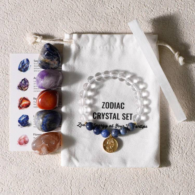 Zodiac Bracelet Gift Box - Dream And Brush Crystals
