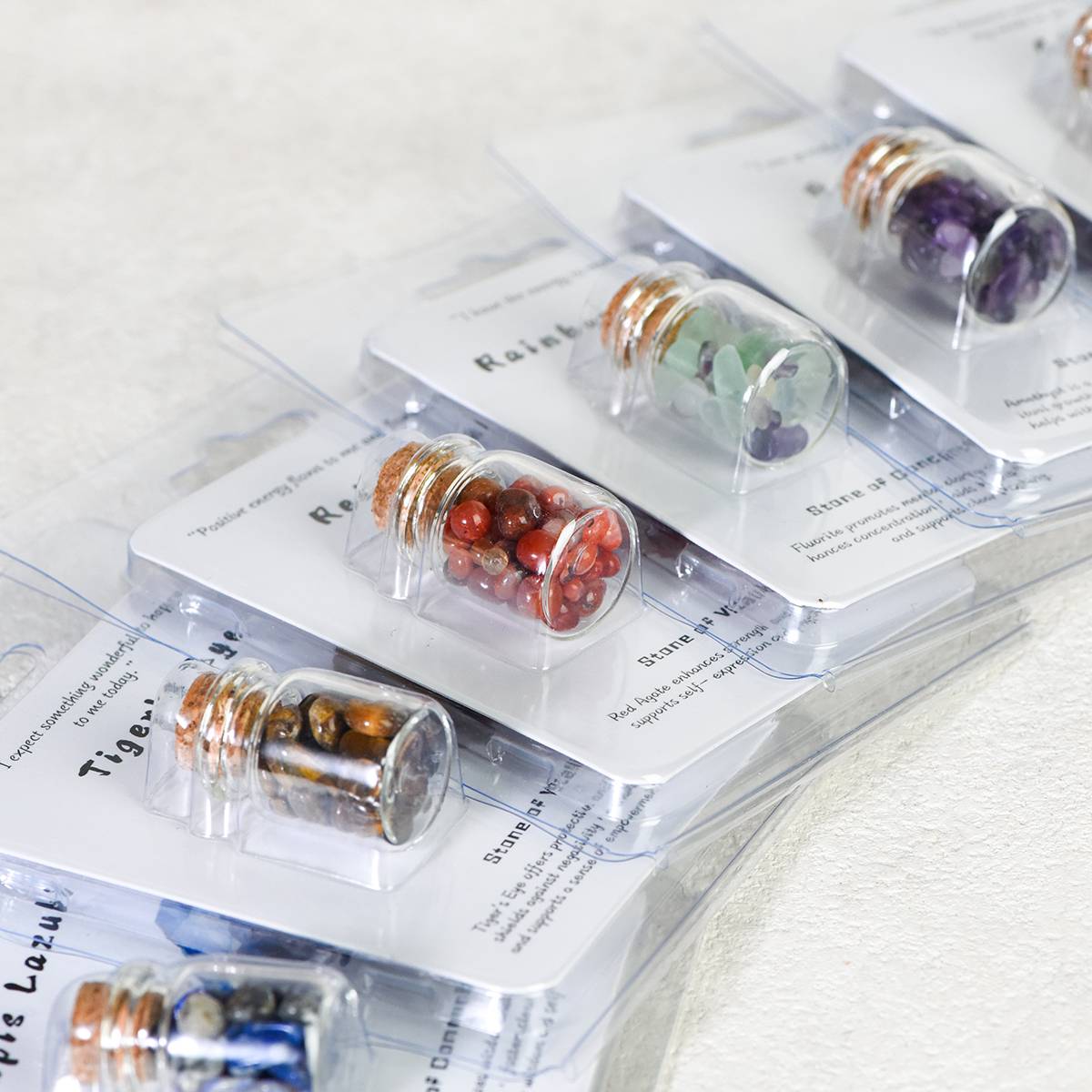 Portable Magical Crystal Wishing Bottle with cards - Dream And Brush Crystals