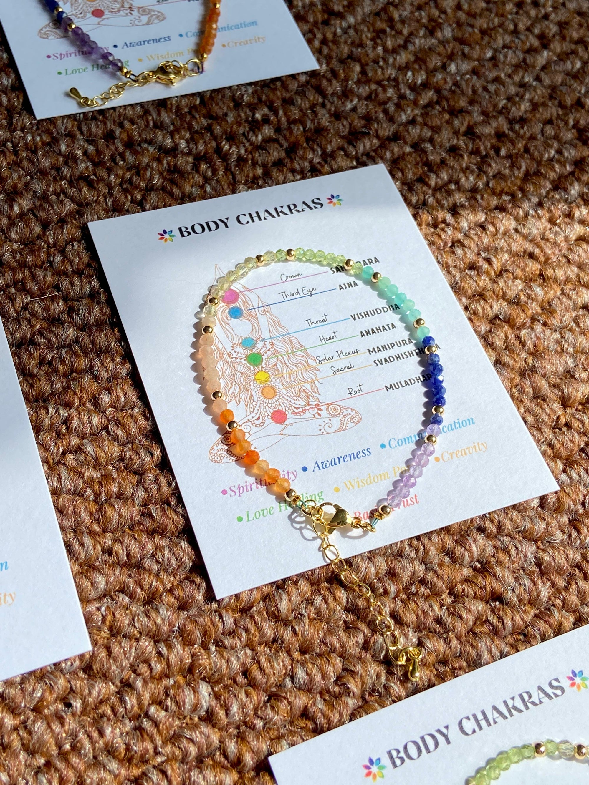 "Rainbow of Healing Bracelet" - 7 chakras bracelet - Dream And Brush Crystals