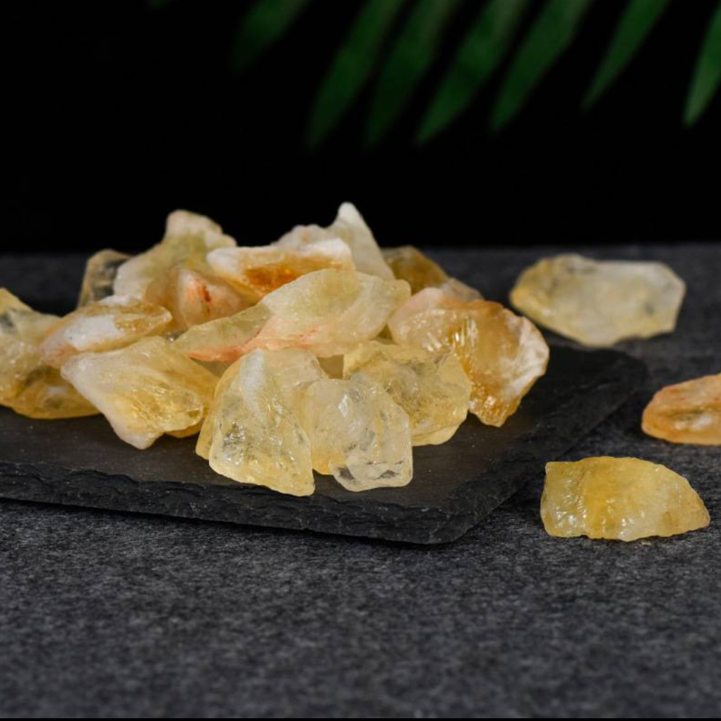 Brazilian Citrine Raw Crystal - Attracting wealth and abundance！ - Dream And Brush Crystals