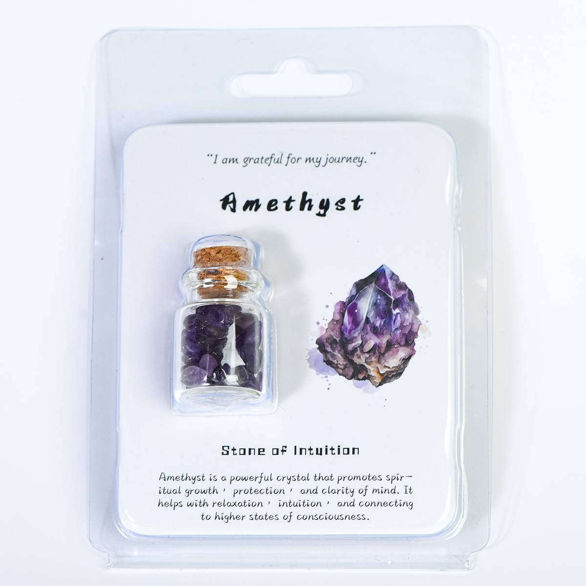 Portable Magical Crystal Wishing Bottle with cards - Dream And Brush Crystals