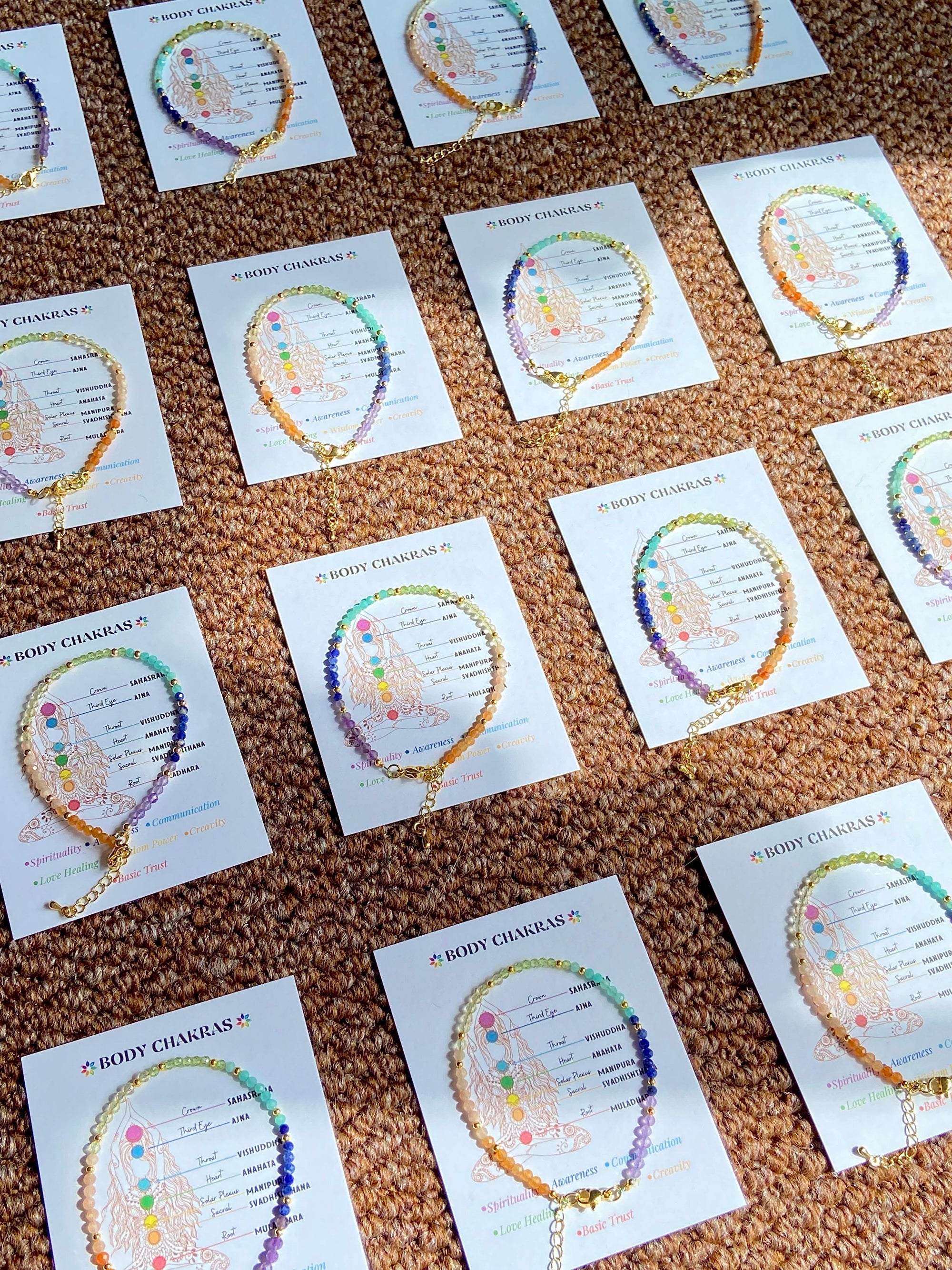 "Rainbow of Healing Bracelet" - 7 chakras bracelet - Dream And Brush Crystals