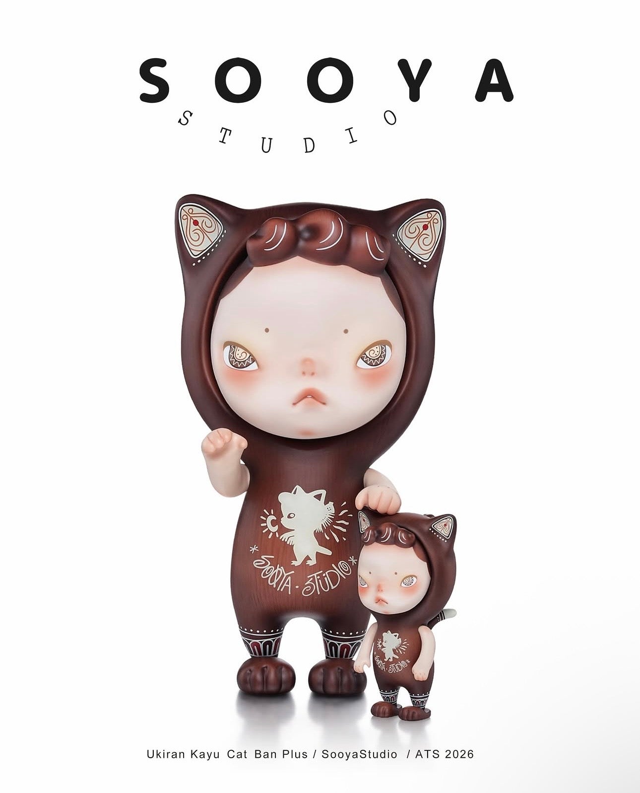 Sooya Ukiran Kayu Cat Ban (Small size)