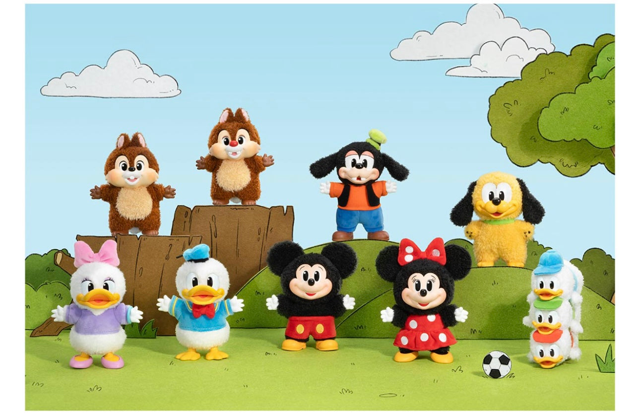 Pop Mart Mickey Family Cute Together Keychain Blind Box