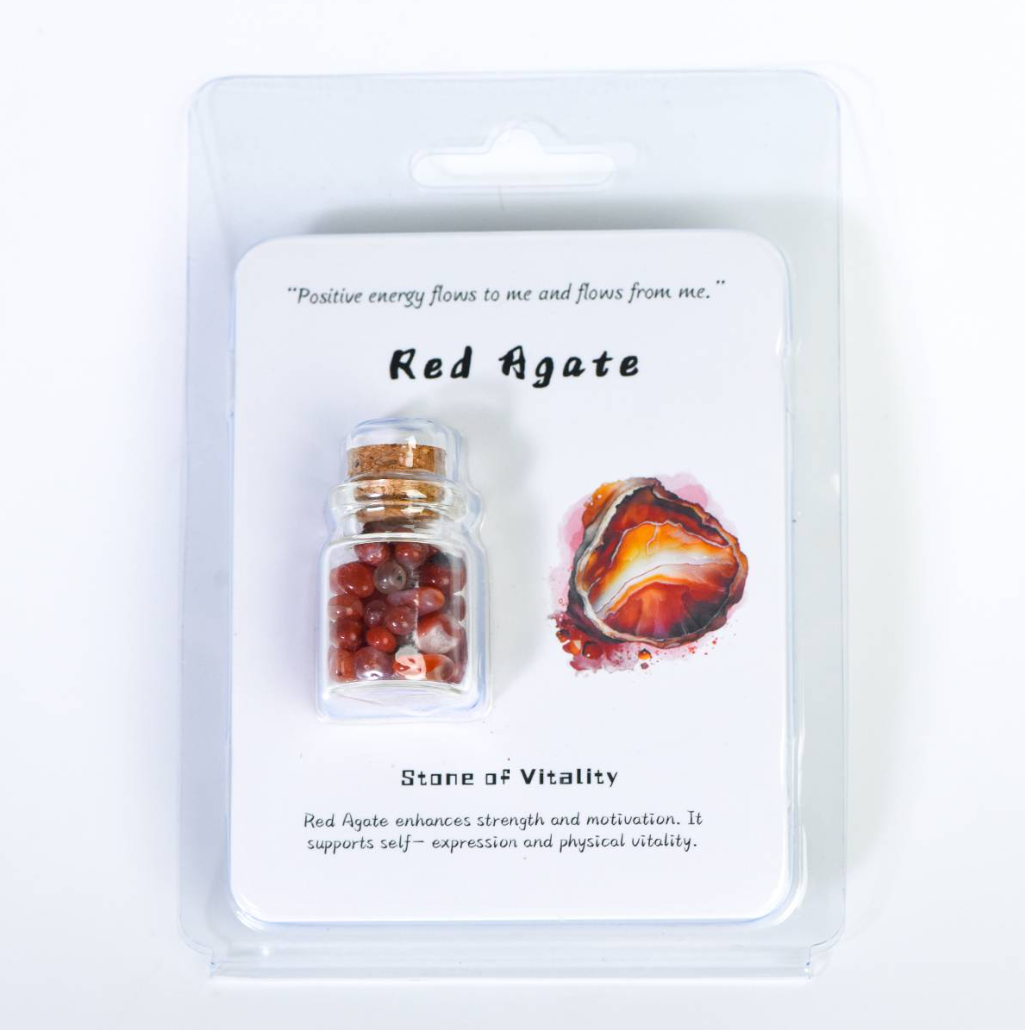 Portable Magical Crystal Wishing Bottle with cards - Dream And Brush Crystals