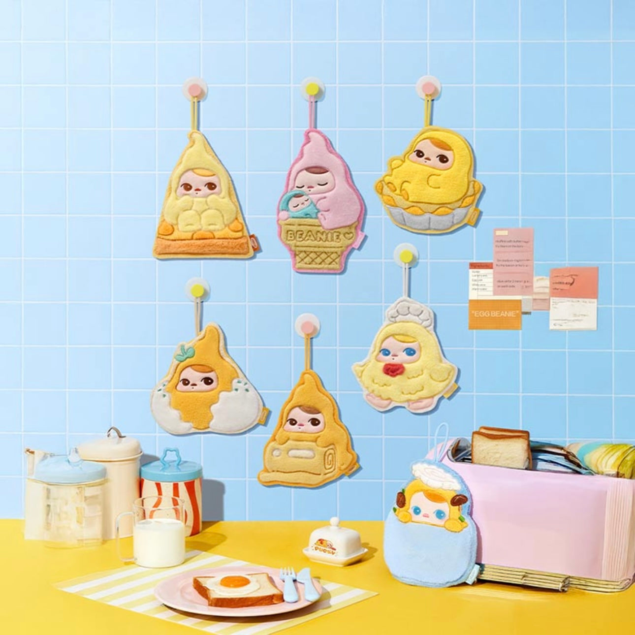 Pop Mart Pucky Egg Beanie Hand Towels Full Case