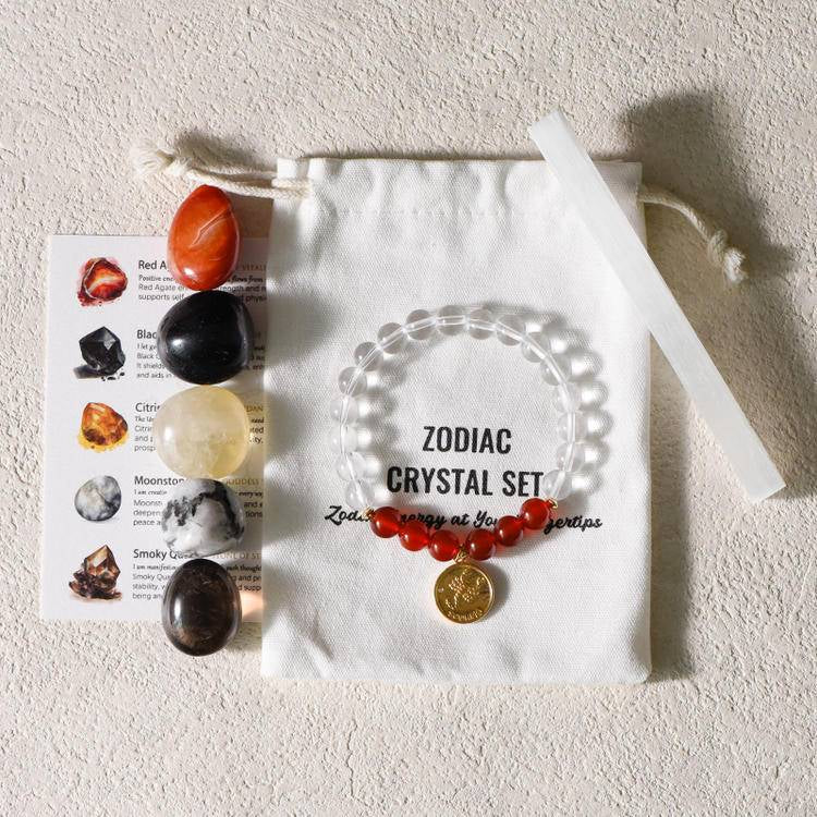 Zodiac Bracelet Gift Box - Dream And Brush Crystals