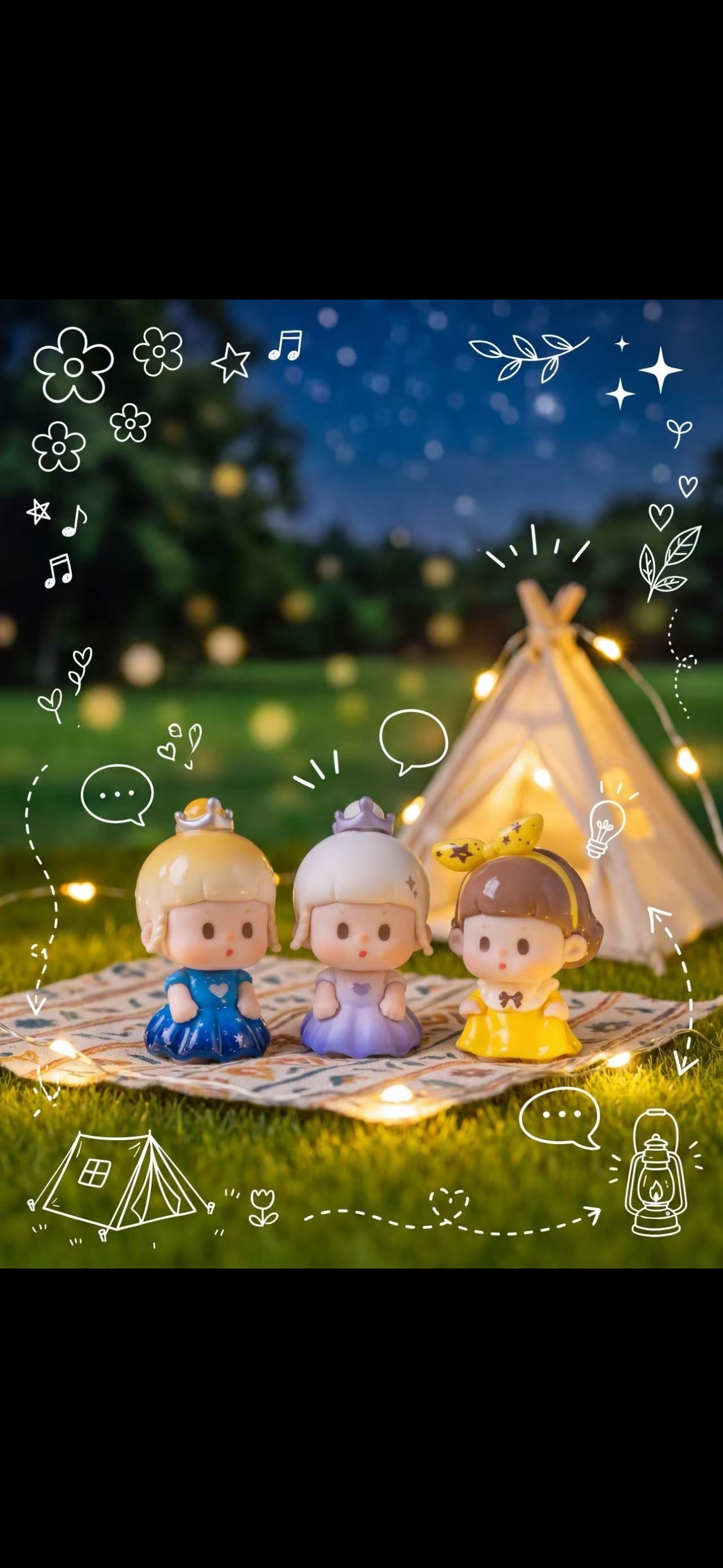 Buer Little Princess Pop Bean Blind Box Series | Confirmed Figure | Dream And Brush