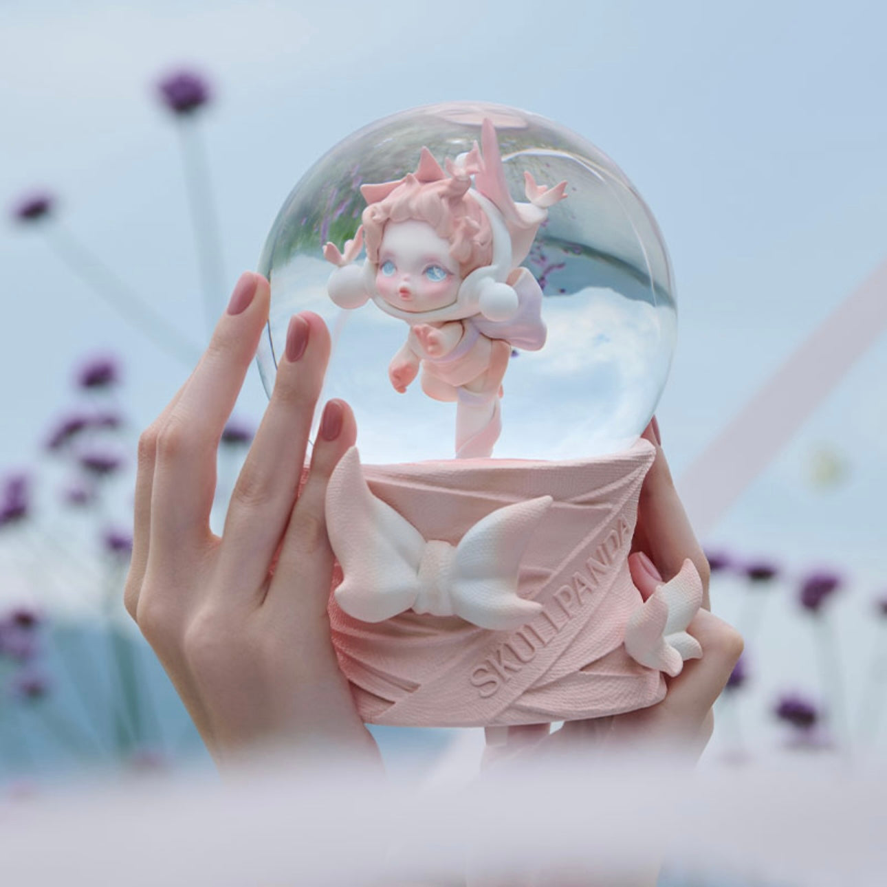 Pop Mart Skull Panda Music and Light Effect Snow Globe China limited