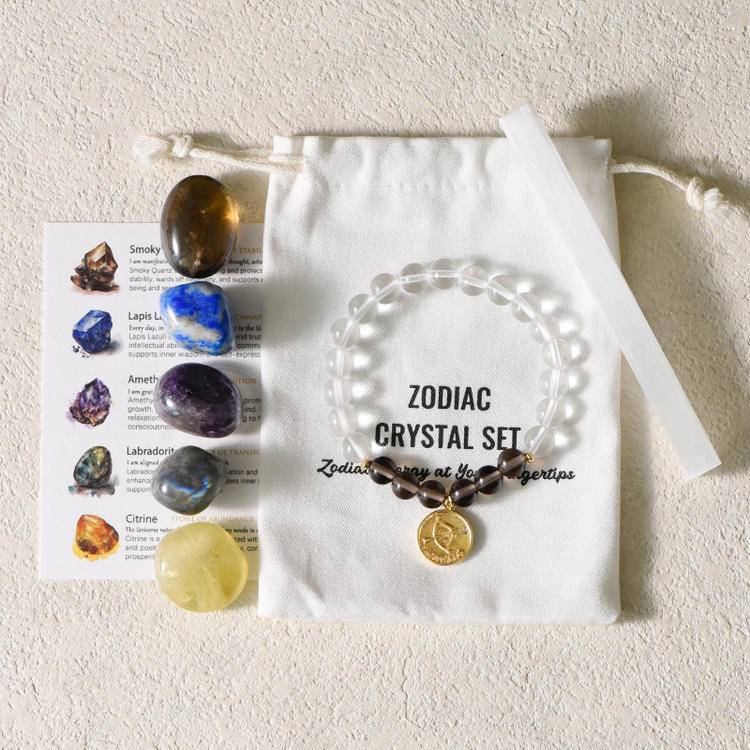 Zodiac Bracelet Gift Box - Dream And Brush Crystals