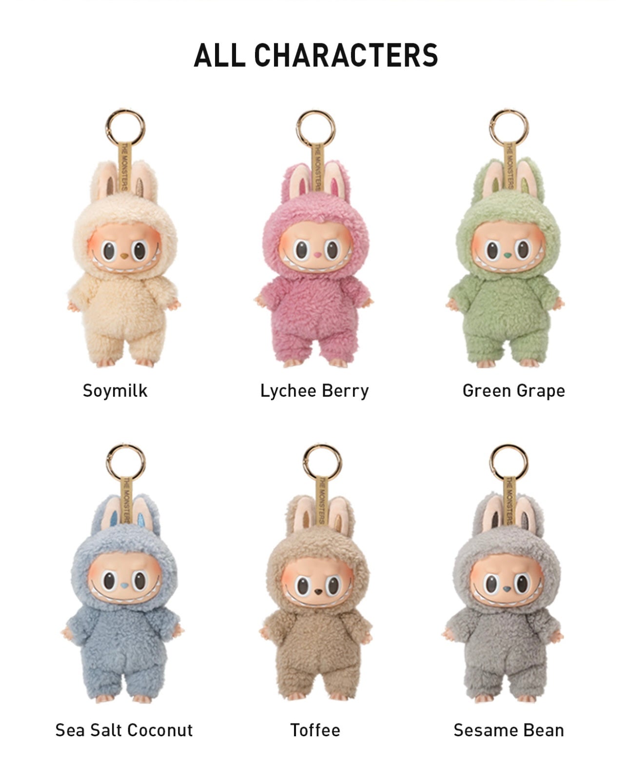 Pop Mart The Monsters Labubu Exciting Macaron Vinyl Plush Key Chain