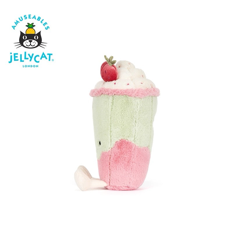 AUTHENTIC ‼️Jellycat Shanghai Exclusive Berrity Latte (Strawberry Matcha Latte)