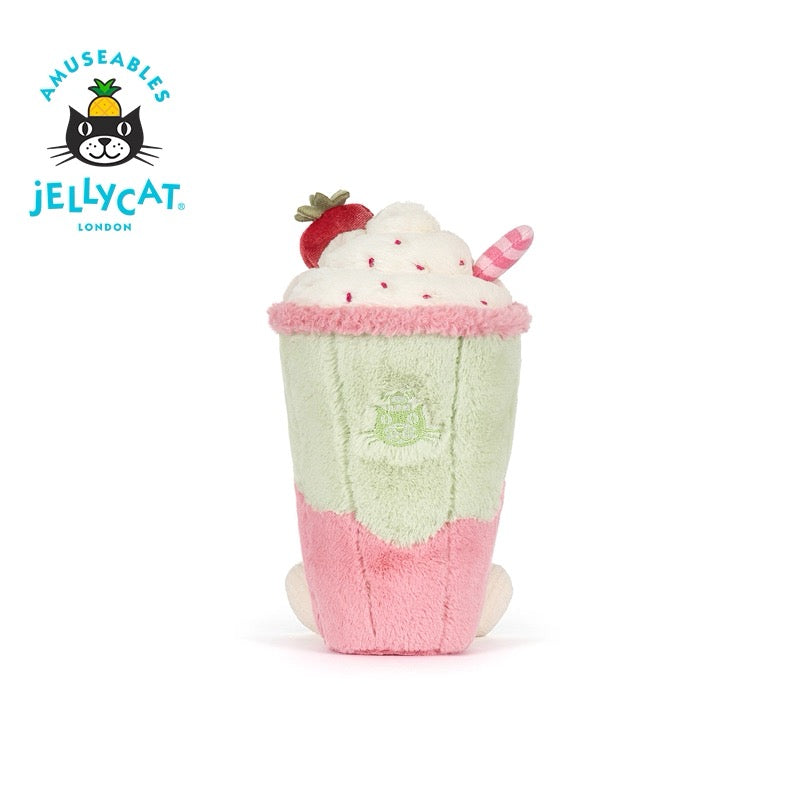 AUTHENTIC ‼️Jellycat Shanghai Exclusive Berrity Latte (Strawberry Matcha Latte)