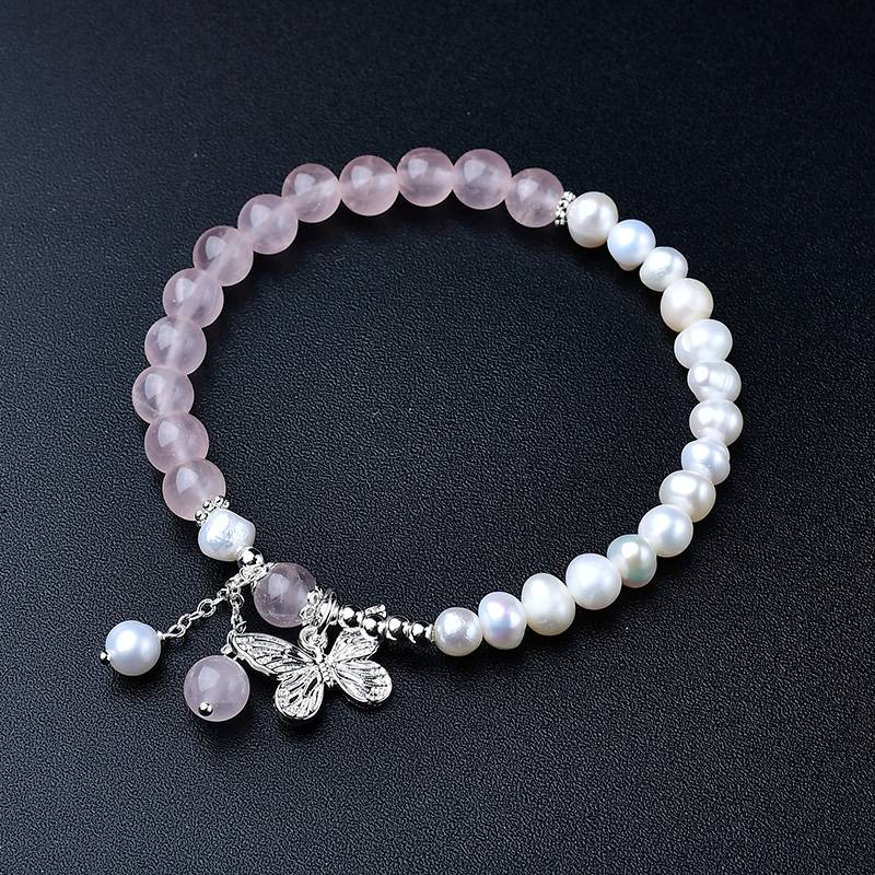 Cherry Blossom Butterfly Bracelet - Dream And Brush Crystals