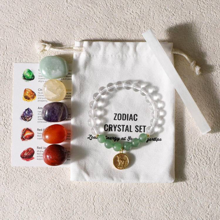 Zodiac Bracelet Gift Box - Dream And Brush Crystals