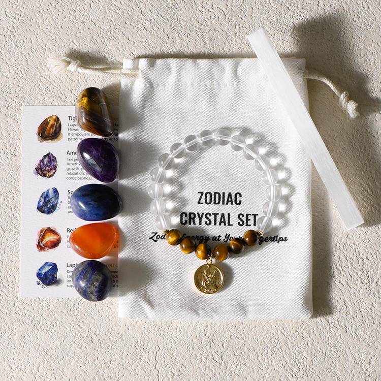 Zodiac Bracelet Gift Box - Dream And Brush Crystals