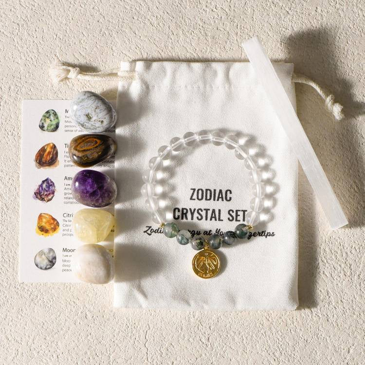Zodiac Bracelet Gift Box - Dream And Brush Crystals