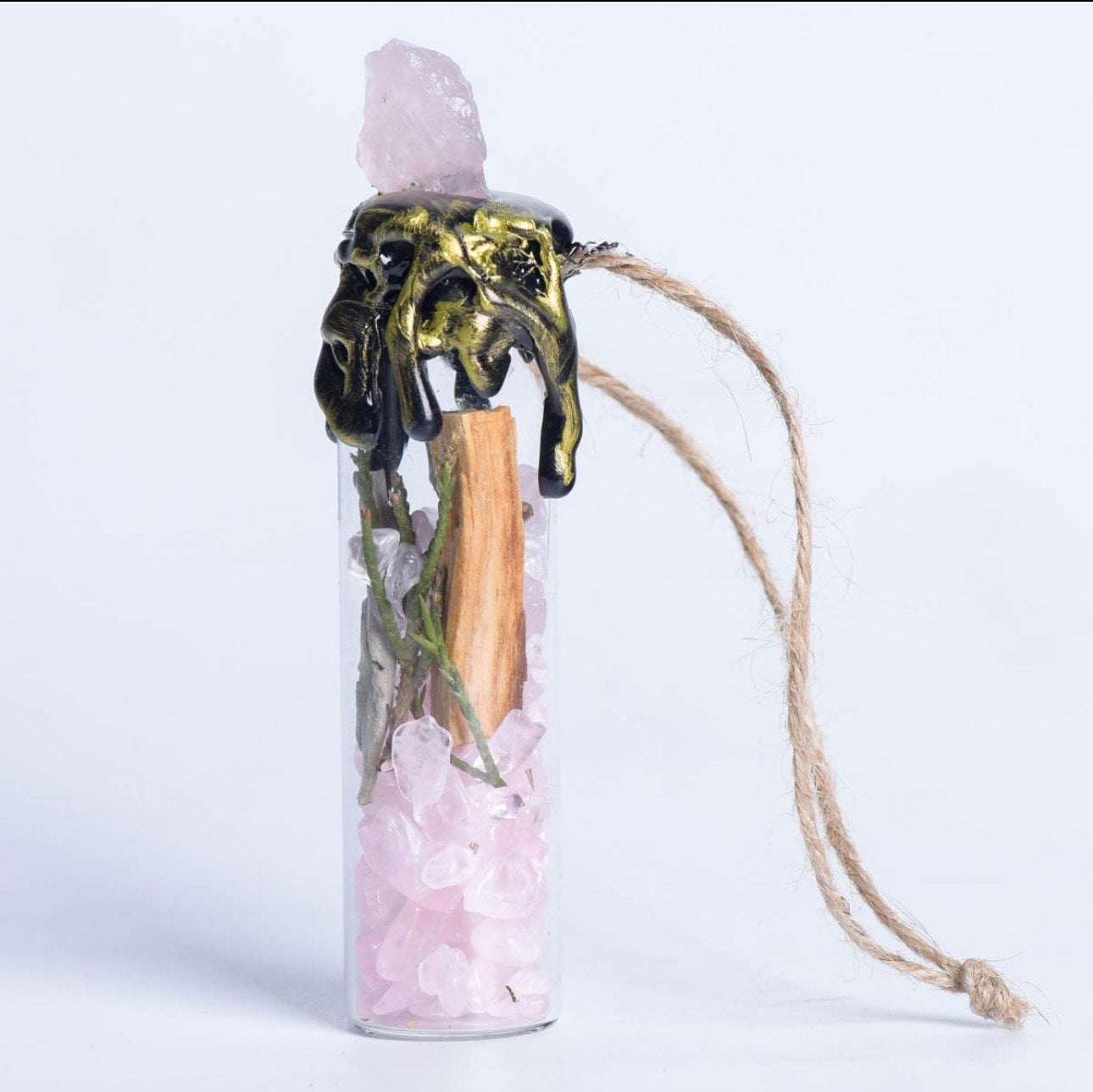 Portable Crystal  Magic Wishing Bottle - Dream And Brush Crystals