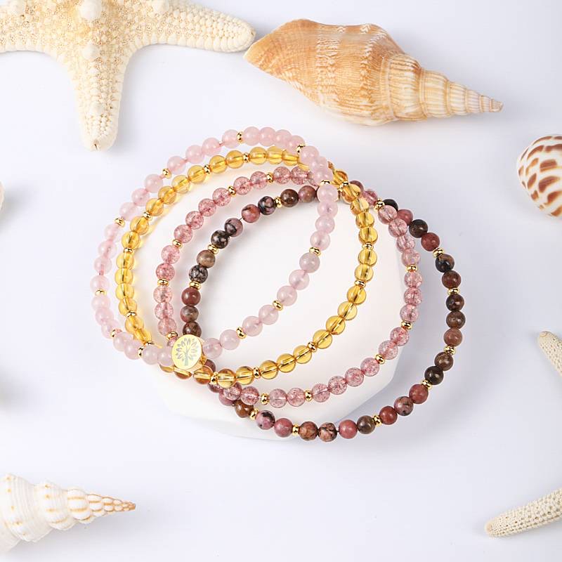 4 in 1 Bracelet of Joy and Love - Dream And Brush Crystals