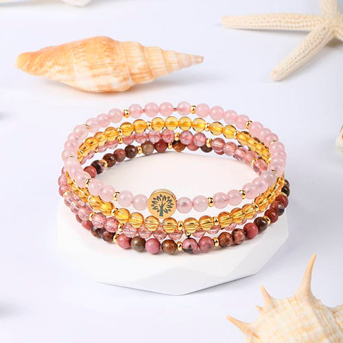 4 in 1 Bracelet of Joy and Love - Dream And Brush Crystals
