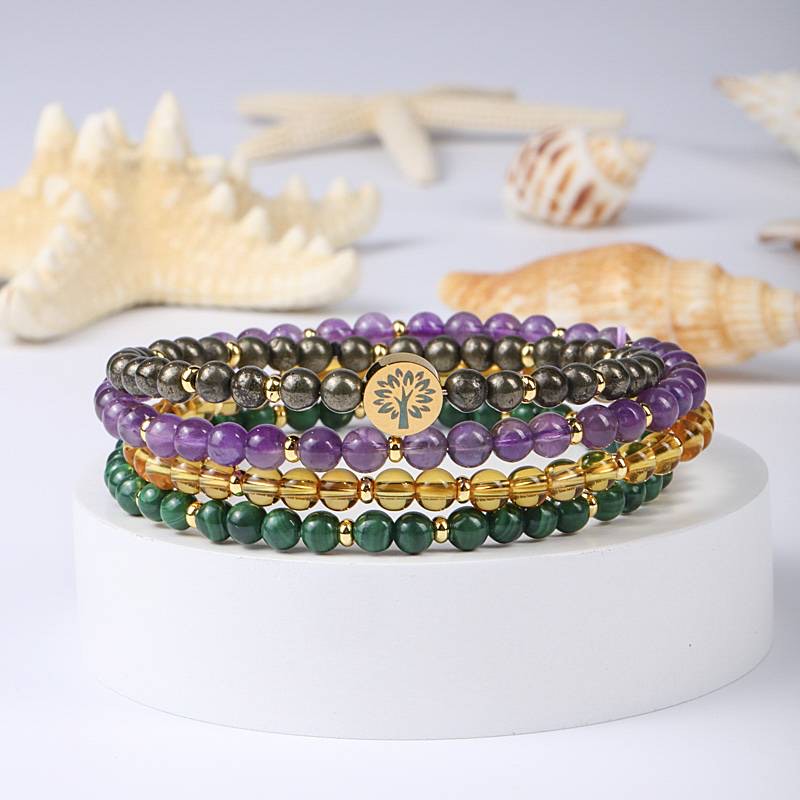 4 in 1 Power Bracelet - Dream And Brush Crystals