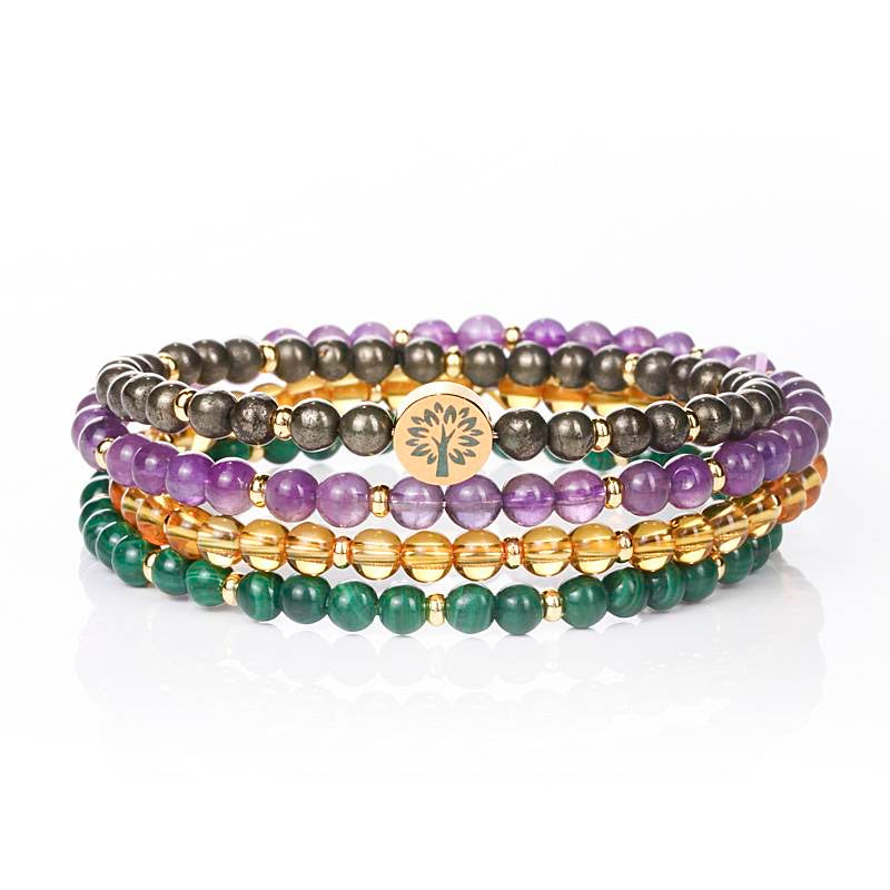 4 in 1 Power Bracelet - Dream And Brush Crystals